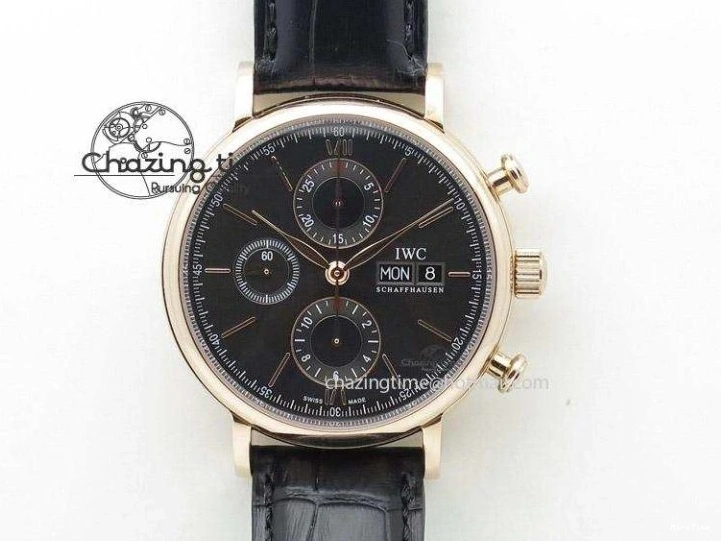 MIROTIME 0413 HighQuality Mark XVIII IW327010 SS M+F 1:1 Best Edition Brown Dial on Brown Leather Strap A 7049